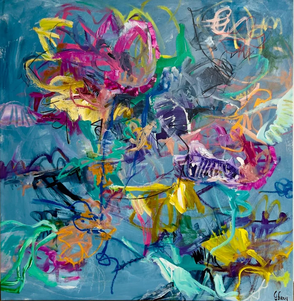 Flores en Azul — Giselle Fenig